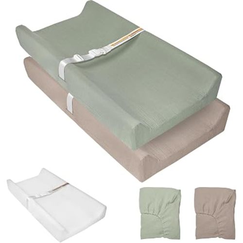 Muslin Baby Changing Pad with 2 Pack Covers