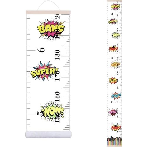 Height Chart for Kids, Superhero Height Chart Child Height Measurement Wall Chart for Kids