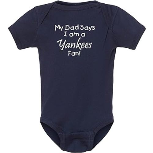 Cute My Dad Says I am a Baseball Fan Baby Bodysuit