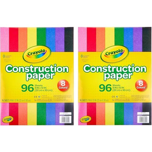 Crayola Construction Paper 96 Sheets - Pack of 2