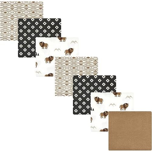 Luvable Friends Little Treasure Flannel Receiving Blankets 7pk