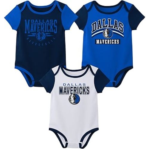 Outerstuff NBA Teams Newborn Baby and Infant Short Sleeve Bodysuit Variety 3-Pack (0-18m)