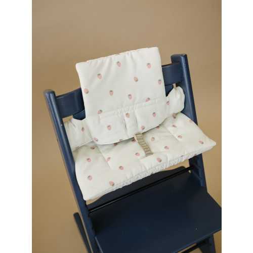Strawberry Cushion for the Stokke Tripp Trapp Highchair - Wipeable Cover - Baby Highchair Accessories - Berry Print