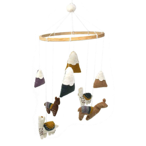 Indigo Safari Felt Baby Nursery Mobile & Reviews | Wayfair