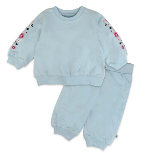 2-Piece Cozy Sweatsuit with Embroidered Sleeve | Honest Baby Clothing