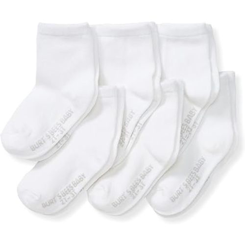 Burt's Bees Baby Baby Crew Socks with Non-Slip Grips (6-Pack)