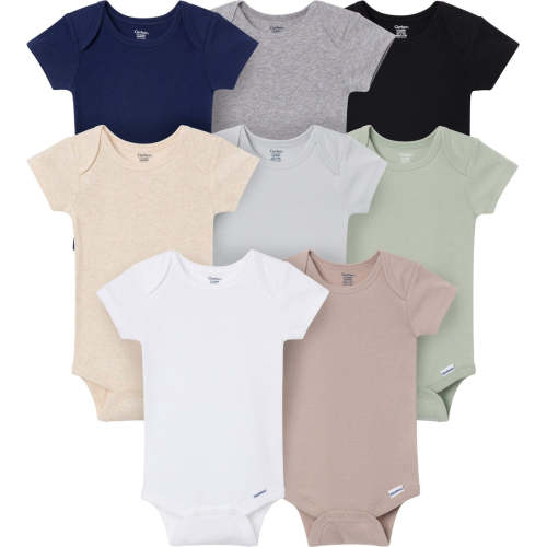 8-Pack Baby Neutral Neutral Tones Short Sleeve Bodysuits – Gerber Childrenswear