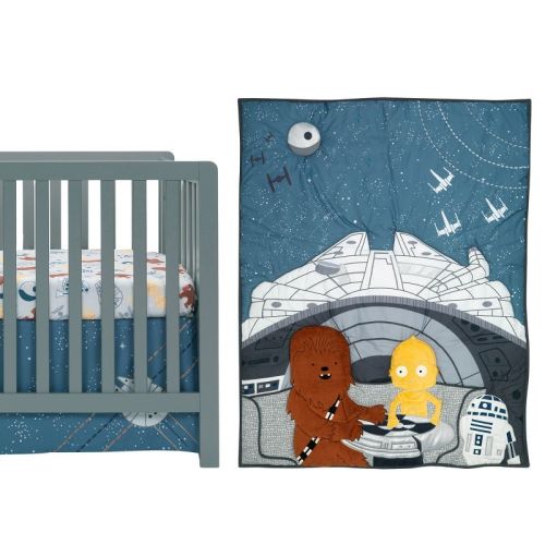 Lambs & Ivy Star Wars Signature Millennium Falcon 3-Piece Baby Crib Bedding Set