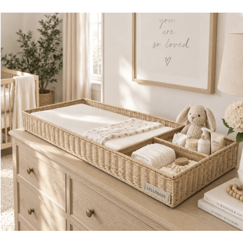 Rattan Wicker Changing Tray