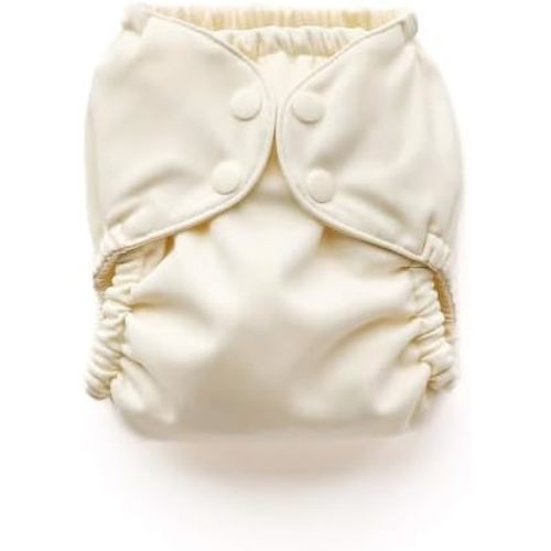 Esembly Cloth Diaper Cover, Parchment, Size 1 (7-17lbs)