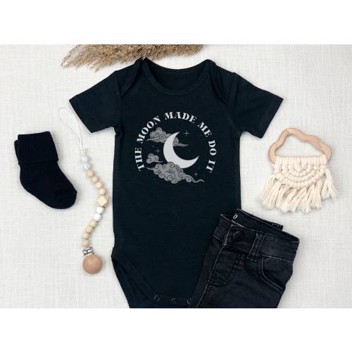Goth Bodysuit Goth Baby Clothes Witchy Baby Baby Ghoul Punk Baby Gift Witch Baby Goth Baby Stuff Alternative Baby Clothes Black Baby Clothes