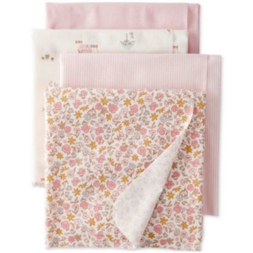 Baby Cotton Receiving Blankets, 4 Pack
