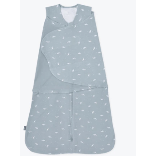 Blue Bird Print Cotton Swaddle Newborn | HALO