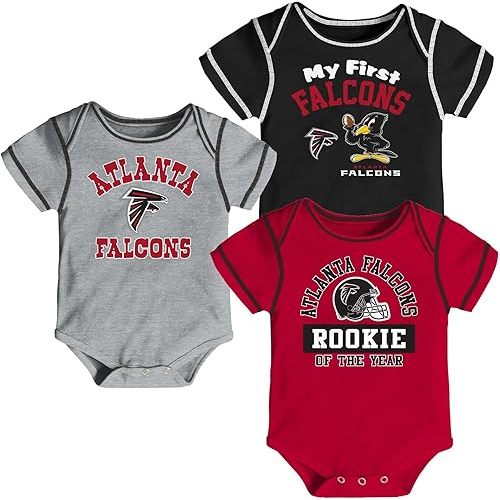 Outerstuff NFL Teams Newborn and Infant Creeper Bodysuit 3-Pack (0m - 18m)