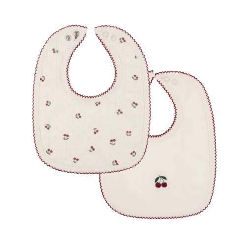 Cherry Print Collection - 2 Pack Bib