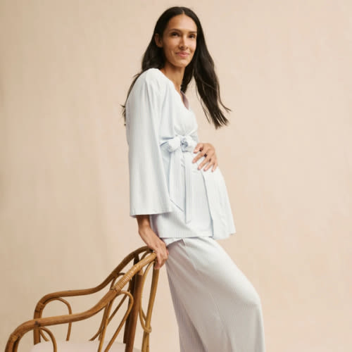 LAKE | Women | DreamModal Pajamas | Fog Maternity Kimono Bundle