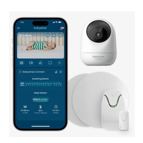 Babysense Total Sleep & Monitoring Solution: 3MP WiFi HD Camera + Baby