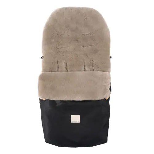BINIBAMBA - Universal fixed harness footmuff in lambskin - Toast | Smallable