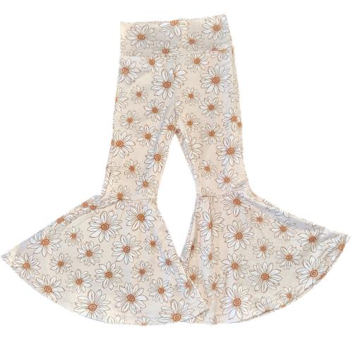 Boho Bellbottoms | Daisy Girls Bellbottoms | Boho Baby Bellbottoms | Floral Kids Bellbottoms | Daisy Toddler Flare Pants | Daisy Bellbottoms