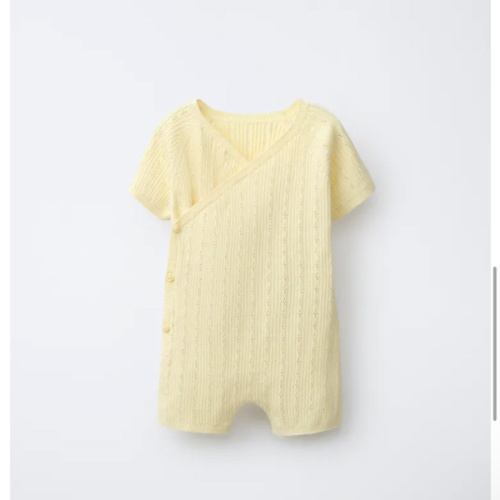 POINTELLE SHORT JUMPSUIT - Light yellow | ZARA United States