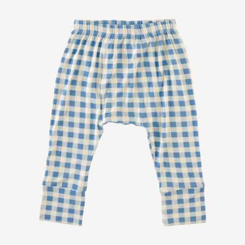 classic panda pant | blue gingham | bamboo