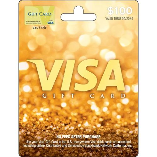 Visa $100 Gift Card (plus $5.95 Purchase Fee)