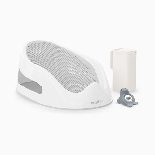 Angelcare Soft-Touch Baby Bath Support Bundle - Gray, 3-Piece