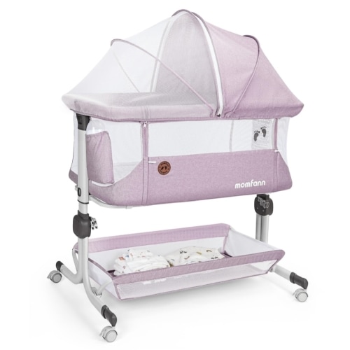 Momfann Bassinet Bedside Sleeper – Adjustable Baby Crib for Newborns