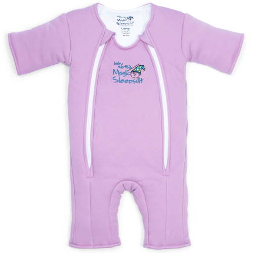 Magic Sleepsuit Baby Merlin's 100% Cotton Baby Transition Swaddle - Baby Sleep Suit - Lavender - 6-9 Months