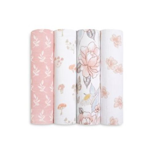 Aden and Anais Muslin Swaddles, 4 Pack