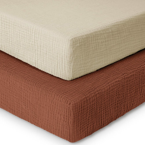 Dreamology Muslin Crib Sheets Boys,Girls | Super Soft,Breathable Crib Sheet,1 Pack | 100% Cotton Crib Sheets for Standard Cribs,Toddler Bed Sheets,28x52 Crib Mattress Sheet | | Wayfair