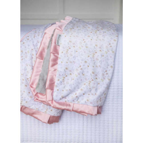 French Floral Plush Blanket | Minky Couture