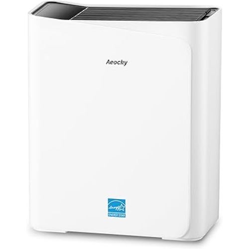 2300 ft² Air Purifiers with 240 CADR in Turbo Mode, AEOCKY Proprietary YearChange Filter, with Multi-Effect Filter, Washable Pre-Filter, Scent Capsule, Air Quality Monitor, for Home Large Room Pets