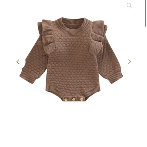 Knit Ruffle Sweater Onesie – The Ollie Bee