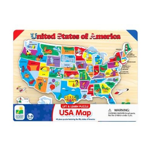 The Learning Journey International Lift & Learn Puzzle - USA Map 40pc Board Game