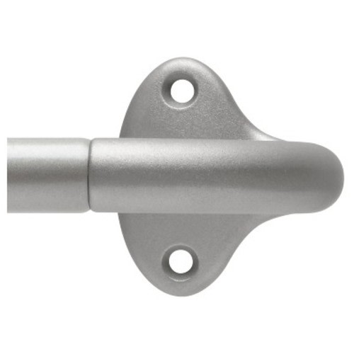 48"-88" Loft By Umbra Dusk Curtain Rod Silver: Adjustable Steel, Room Darkening, Metallic Finish, 25 lb Capacity