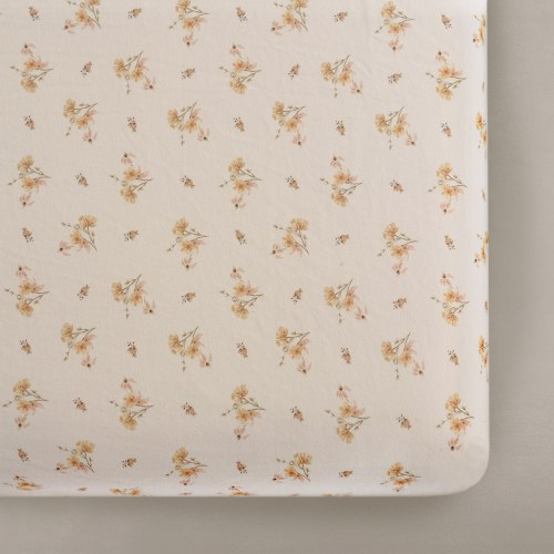 Dainty Floral Crib Sheet
