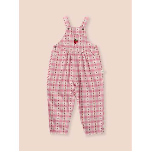 Goldie Vintage Pink Gingham Overalls for Kids | Very Berry Collection - Goldie + Ace