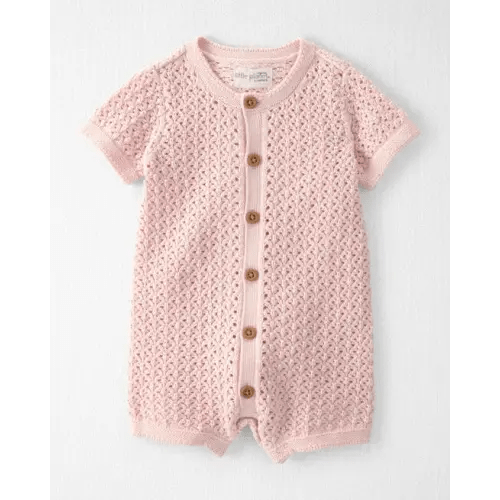 Baby Girl Organic Cotton Sweater Knit Romper - Little Planet | Carter's