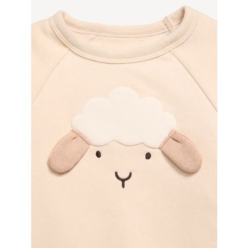 Printed Long-Sleeve Fleece One-Piece for Baby