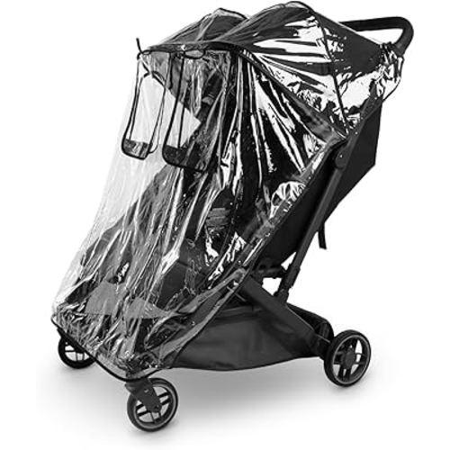 UPPAbaby Minu Duo Rain Shield - Waterproof and Windproof Coverage - Ventilated Design - Quick Attachment - Easy Access to Children