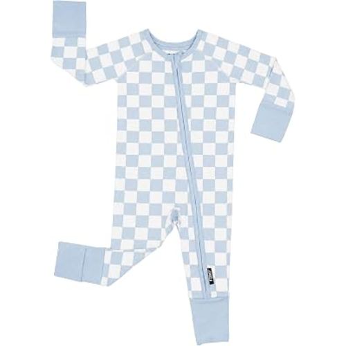 FZZKO Baby Onesie Pajamas, Viscose from Bamboo, Preemie & Newborn Sleepers | Footie Pajamas, 2-Way Zipper, Sleep & Play Footed PJs, Gender Neutral, Baby Boys & Girls, 0-3, 3-6, 6-12, 12-18, 18-24 Months