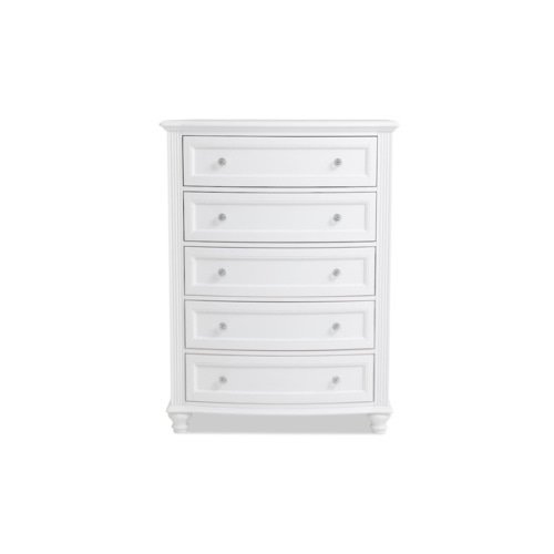 Madelyn White 5 Drawer Chest