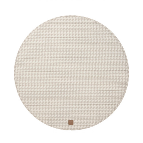 Houndstooth Linen Baby Play Mat