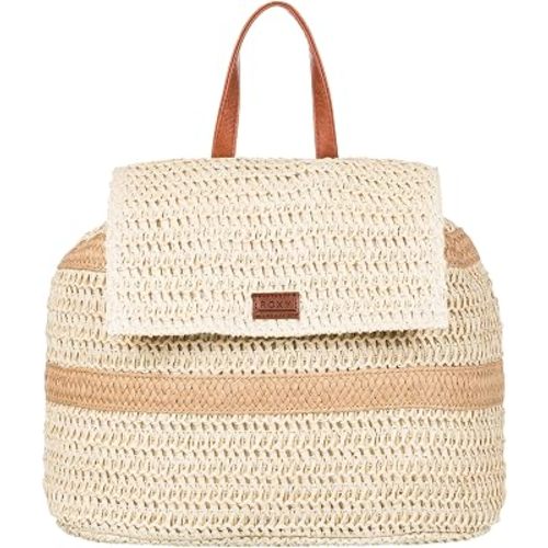 Roxy Spotless Sunnies Backpack | Straw | Beach | Vacation | Travel | Eco-Friendly | Lightweight | Natural