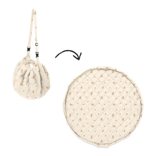 Noomad Bag / Playmat - Rabbits | Nude