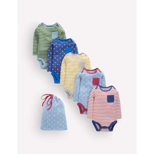 5 - pack Cotton Bodies - Multi Stars | Boden USA