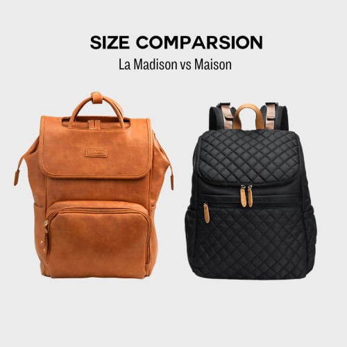 Brown or Green: La Madison FlowPack – Work & Parenting Backpack (Family Travel Ready) – UPPER