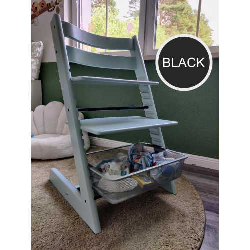 USA ONLY - Ikea Adapter Set - Stokke Tripp Trapp - for Trofast metal basket - Color *black*