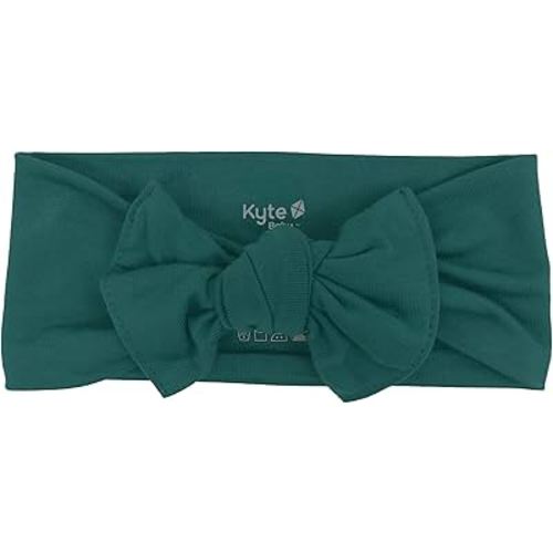 KYTE BABY Rayon Made From Bamboo Bow, (3-6 Months, Emerald)